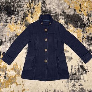 Old Navy Button Neck Pea Coat Jacket Women’s Size Large - Navy Blue